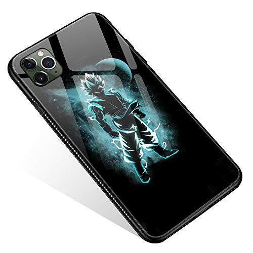 iPhone 11 Pro Max Case,Tempered Glass iPhone 11 Pro Max Cases Blue Superman for Women Girls Boys, Pattern Design Shockproof Anti-Scratch Case for Apple iPhone 11 Pro Max