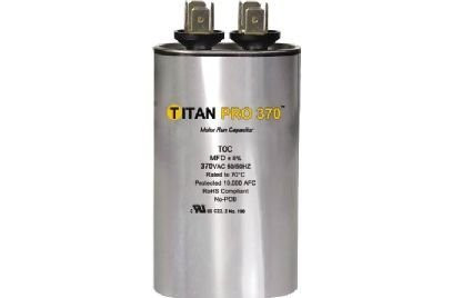Packard TOC5 Motor Run Capacitor Oval / MFD: 5 / Volts: 370