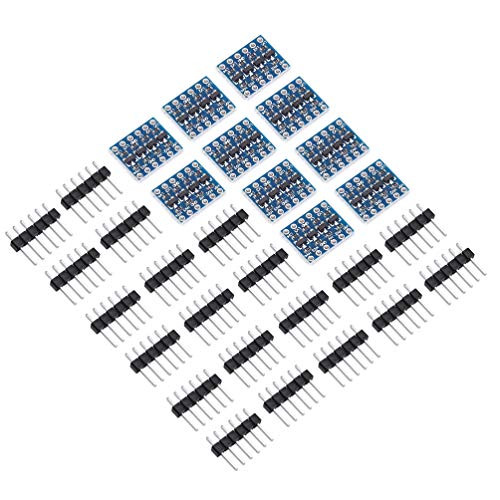 SongHe 10pcs 4 Channels IIC I2C Logic Level Converter Bi-Directional Module 3.3V to 5V Shifter for Arduino (Pack of 10)