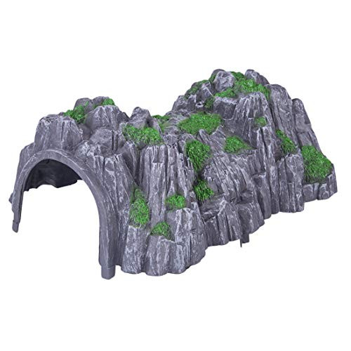 Yamix Model Train Railway Train Cave Tunnels, 1:87 Ho Scale Train Railway Accessories Plastic Rockery Tunnel
