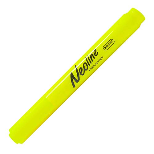 DONG-A Neoline Tank Highlighter, Chisel Tip, Dozen Box, Yellow