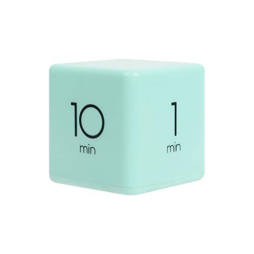 mooas Cube Timer 1, 3, 5 and 10 Minutes Time Management (Mint), Kitchen Timer, Kids Timer, Workout Timer