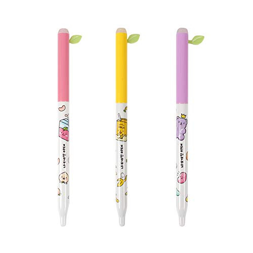 Convenience Store Foods Stationery School Supplies Erasable Pen : Set of 3