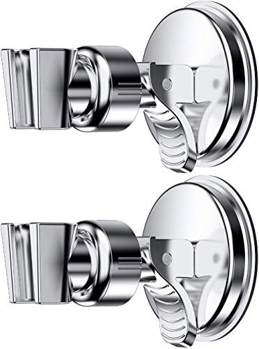 Adjustable Shower Head holder, Bathroom Suction Cup Handheld Shower head Bracket, Removable Handheld Showerhead & Wall Mounted Suction Bracket (two packs)