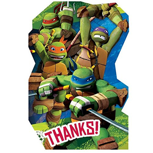 TMNT "Thank You" Postcards, Party Favor