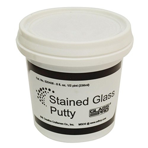 Glass Pro Stained Glass Lead Cement Putty Black 1/2 PINT (1 LB) Ready to Use