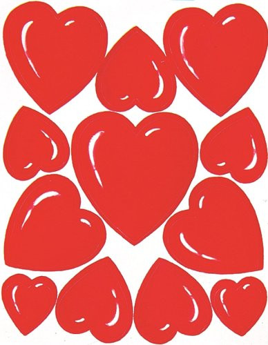 Eureka Valentine's Day Stickers, 36 Per Pack