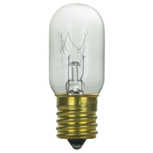 Sunlite 15T7/CL/N Incandescent 15-Watt, Intermediate Based, T7 Tubular Bulb, Clear