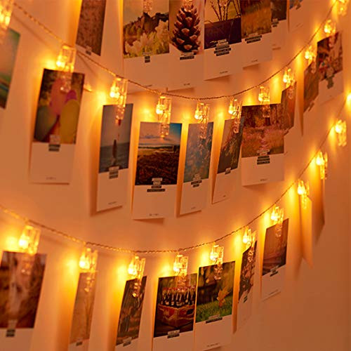 LED Photo Clip String Lights Battery Operated Fairy String Lights Picture Card Hanging Lights,Wedding Decor Lights for Hanging Photos,Party Home Artwork Wall Lights Warm White (30 LED, Warm White) LED Photo Clip String Lights Battery Operated Fairy String Lights Picture Card Hanging Lights,Wedding Decor Lights for Hanging Photos,Party Home Artwork Wall Lights Warm White (30 LED, Warm White)