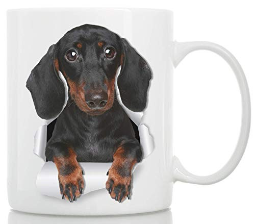 Cute Dachshund Mug - Ceramic Black Dachshund Coffee Mug - Perfect Dachshund Gifts - Funny Cute Sausage Dog Coffee Mug for Dog Lovers - Wiener Dog Coffee Mug (11oz) Cute Dachshund Mug - Ceramic Black Dachshund Coffee Mug - Perfect Dachshund Gifts - Funny Cute Sausage Dog Coffee Mug for Dog Lovers - Wiener Dog Coffee Mug (11oz)