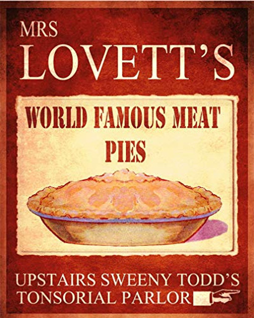 Houseuse Mrs Lovett's Worlds Famous Meat Pies Sweeny Todd Metal Wall Sign 8x12 inch Plaque Vintage Retro Signs Art pictu 8x12 inch Vintage Style Nostalgic Metal Advertising Wall Sign Retro Art Houseuse Mrs Lovett's Worlds Famous Meat Pies Sweeny Todd Metal Wall Sign 8x12 inch Plaque Vintage Retro Signs Art pictu 8x12 inch Vintage Style Nostalgic Metal Advertising Wall Sign Retro Art