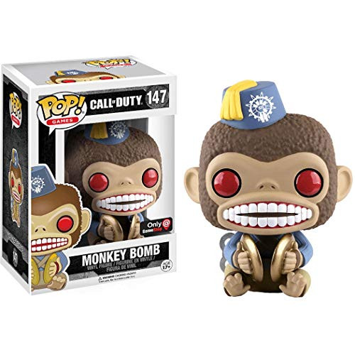 Funko Monkey Bomb (GameStop Exc) Pop Games Figure & 1 Compatible Graphic Protector Bundle (11113 - B)