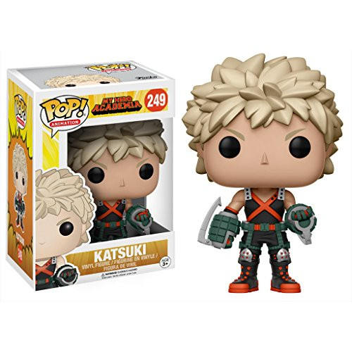 Katsuki: My Hero Academia x Funko POP! Animation Vinyl Figure & 1 POP! Compatible PET Plastic Graphical Protector Bundle [#249 / 12382 - B]
