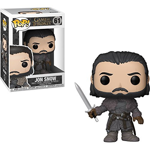 Funko Jon Snow [Beyond The Wall]: Game of Thrones x POP! Vinyl Figure & 1 POP! Compatible PET Plastic Graphical Protector Bundle [#061 / 29166 - B]
