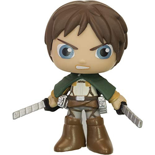 Funko Eren Jaeger: ~2.6" x Best of Anime Mystery Minis Mini Vinyl Figure & 1 Mystery Minis Compatible PET Plastic Graphical Protector Bundle [06146 - B]