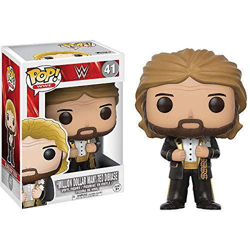 Funko Million Dollar Man Ted DiBiase: WWE x POP! WWE Vinyl Figure & 1 PET Plastic Graphical Protector Bundle [#041 / 14254 - B]