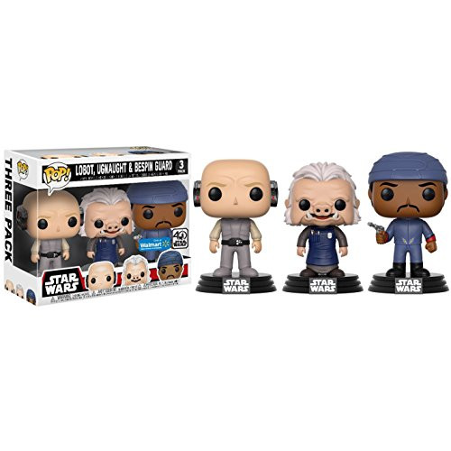 Funko Lobot, Ugnaught, Bespin Guard (Walmart Exclusive) POP! x Star Wars Vinyl Figure + 1 Official Star Wars Trading Card Bundle (14957)