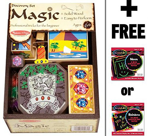Melissa & Doug Discovery Magic Set & 1 Scratch Art Mini-Pad Bundle (01280)
