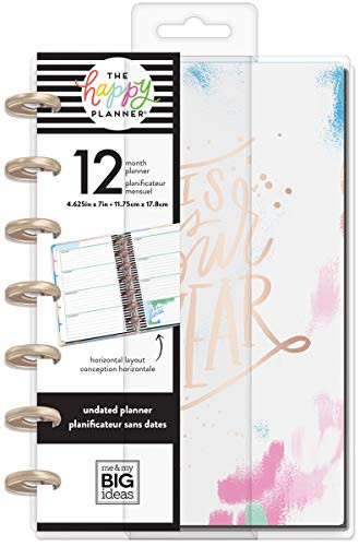 ME & MY BIG IDEAS Mini Happy Planner BRT, Brushy Brights, 12 Month Undated