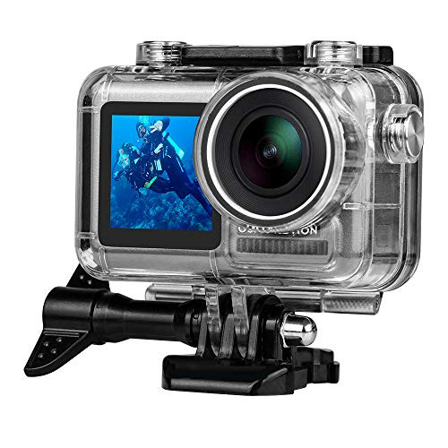 Underwater Housing for DJI OSMO Action Cam, Protective Diving Housing Shell 40m with Bracket Waterproof Case for DJI OSMO Sports Camera