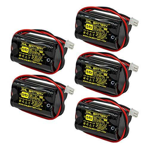 XML Battery (5 Pack) BL93NC487 DAA700MAH4.8V Unitech AA500MAH D-AA500mAh4.8v 700mAh Ni-CD Rechargeable Battery Pack Replacement for Exit Sign Emergency Light