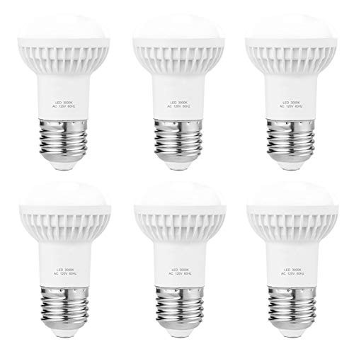 E26 Dimmable LED Light Bulbs, R16 LED 5W Bulb Replace 40W Light Bulbs, 120V R16 Bulb 3000K Soft White, 500Lumens, 6 Pack
