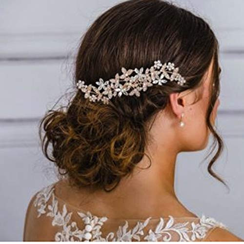 Deniferymakeup Bridal Rhinestone and Pearl Hair Comb Bridal Leaf Hair Piece Flower Headpiece Wedding Hair Comb Wedding Head Piece Bridal Hair Accessories Pearl Beads Tiara (Silver) Deniferymakeup Bridal Rhinestone and Pearl Hair Comb Bridal Leaf Hair Piece Flower Headpiece Wedding Hair Comb Wedding Head Piece Bridal Hair Accessories Pearl Beads Tiara (Silver)