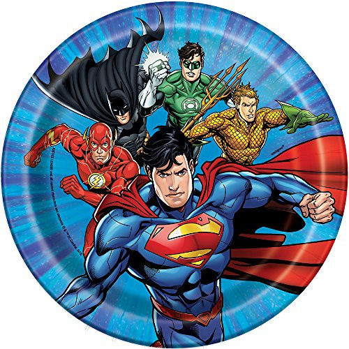 Justice League Dessert Plates, 8ct