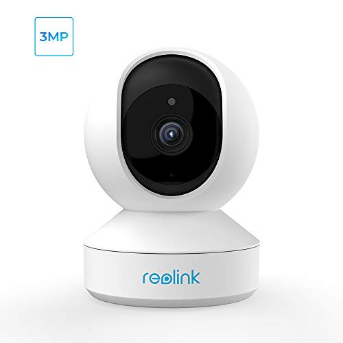 Wireless Security Camera, Reolink E1 3MP HD Plug-in Indoor WiFi Camera for Home Security, Pan Tilt Baby Monitor/Pet Camera, Night Vision, Works with Alexa/Google Assistant