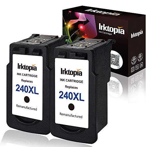 Inktopia Remanufactured Ink Cartridges Replacement for Canon PG-240XL 240XL (2 Black) High Yield for Canon PIXMA MG3620 MG3520 MX532 MX472 MX452 MG3220 MG2220 MG2120 MX392 MX432 MX512 MG3522 MG3620