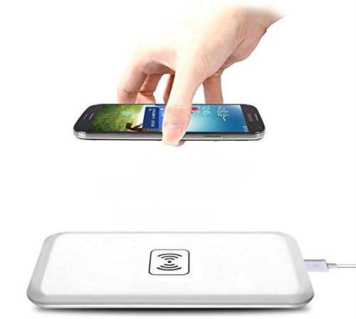 Wireless Charging, SINGGEADA Wireless Charger [Ultra Slim] [Sleep-Friendly] Qi Wireless Charging Pad Stand for Samsung Galaxy Note 8,S8, S8+ S8 Plus,S7,S7 Edge,S6 Edge/Edge Plus,Note 5 (white)