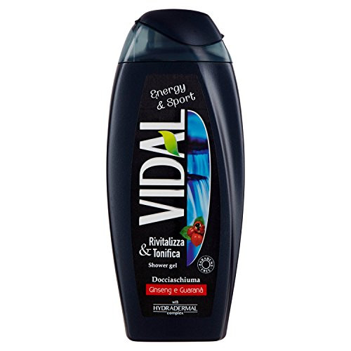 Vidal:"Energy & Sport" Energising Bath Foam with Ginseng and Guarana * 250ml * 8.45fl.oz * [ Italian Import ]