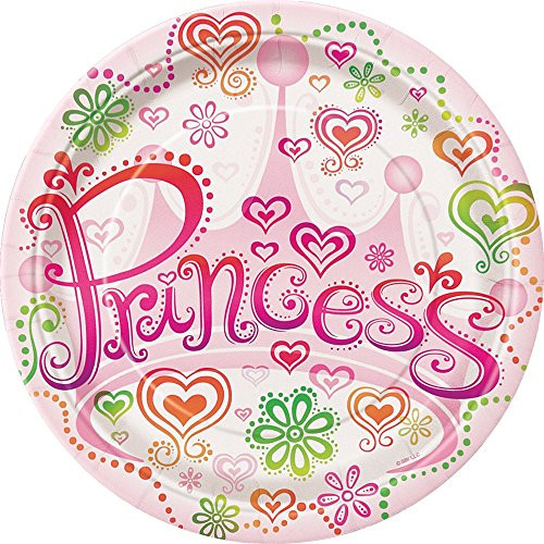Diva Princess Dessert Plates, 8ct