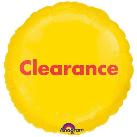 Anagram 15998 P.O.P. Clearance Foil Balloon 18" Multicolored