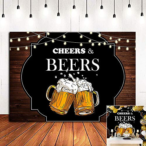 Cheers and Beers Mug Photo Backgrounds for 30th 40th 50th Birthday Party Banner Decorations Vinyl 6x4ft Rustic Wood Board Photography Backdrop Photo Booths Studio Props Supplies Cheers and Beers Mug Photo Backgrounds for 30th 40th 50th Birthday Party Banner Decorations Vinyl 6x4ft Rustic Wood Board Photography Backdrop Photo Booths Studio Props Supplies