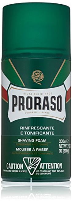 Proraso Shaving Foam, Refreshing and Toning, 10.6 oz