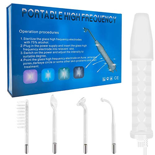 TUMAKOU Professional High Frequency Facial Machine - Face Skin Therapy Wand for Wrinkle Reducing, Skin Tightening, Anti Wrinkle, Dark Circles TUMAKOU Professional High Frequency Facial Machine - Face Skin Therapy Wand for Wrinkle Reducing, Skin Tightening, Anti Wrinkle, Dark Circles