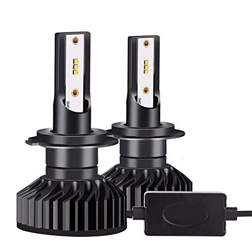 7200Lm Compact LED Foglight Bulbs [H11 (H9, H8), 3000K Bright Golden Yellow] All-in-One COB Direct Replacement Kit