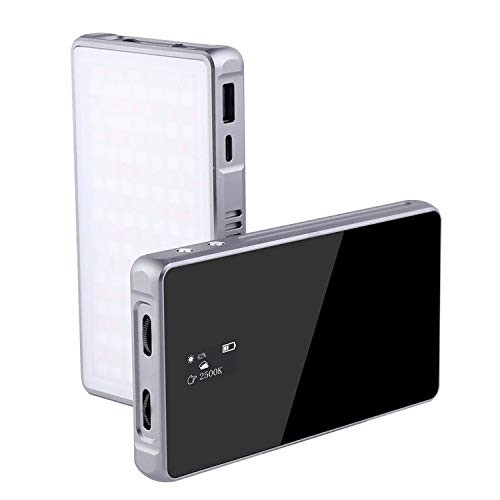 PL-190R Photography LED Light 5000mah on-Camera Video Light, 2500K-8500K RGB Full Color Fill Light