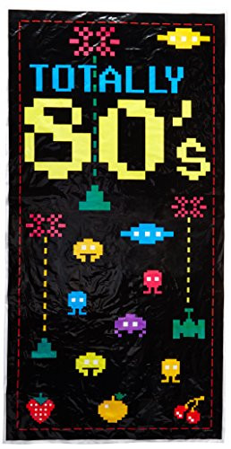Totally 80's Door Cover Party Accessory (1 count) (1/Pkg)