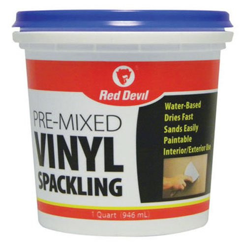 Red Devil 0534 534 Vinyl Spackling Quart 1, White