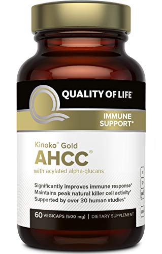 Premium Kinoko Gold AHCC Supplement500mg of AHCC per CapsuleSupports Immune Health, Liver Function, Maintains Natural Killer Cell Activity & Enhances Cytokine Production60 Veggie Capsules