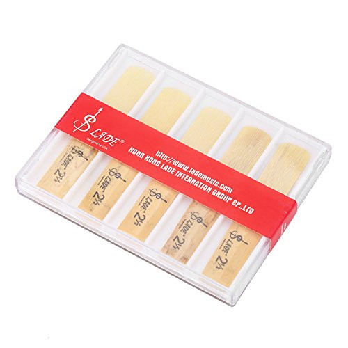 Vbest life 10pcs B-Flat Clarinet Reeds, Plastic B-Flat 2.5 Clarinet Reeds Repair Parts Reed Accessory Clarinet Accessory
