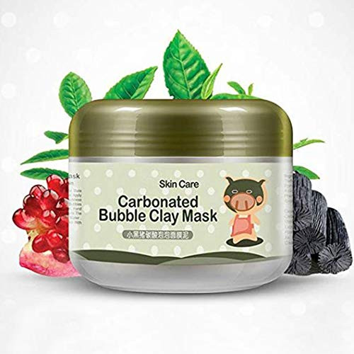 AJUMKER Carbonated Bubble Clay Cream Mud Moisturizing Deep Cleanse Whitening Hydrating Care Cream 100g