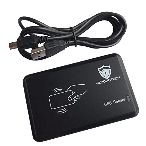 YARONGTECH RFID Card Reader, USB RFID Card Reader,RFID Card Reader 125khz Contactless Proximity Sensor Smart ID Card Reader EM4100 (10H)