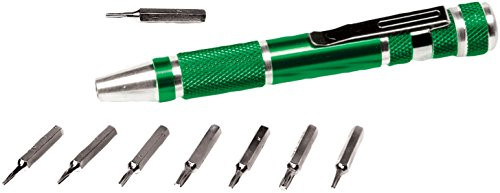 Performance Tool W9148 9-Piece Green Precision Screwdriver Set (Sold as 1 Screwdriver Set)