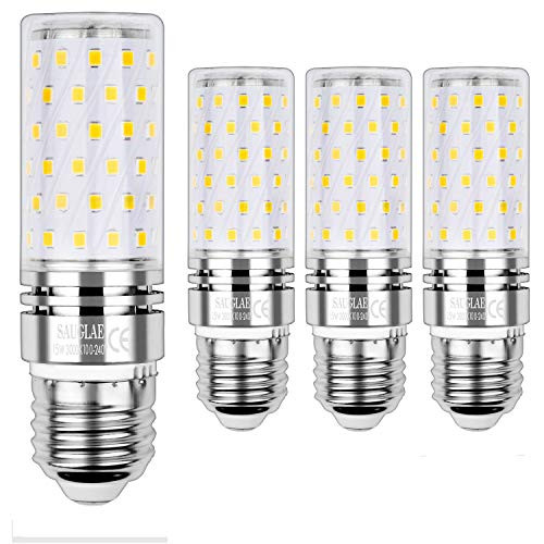 Sagel E26 LED Corn Bulbs 15W, 120W Incandescent Bulbs Equivalent, 3000K Warm White Candelabra Bulbs, Non-Dimmable, 1500Lm, Edison Screw Corn Light Bulbs, 4-Pack 