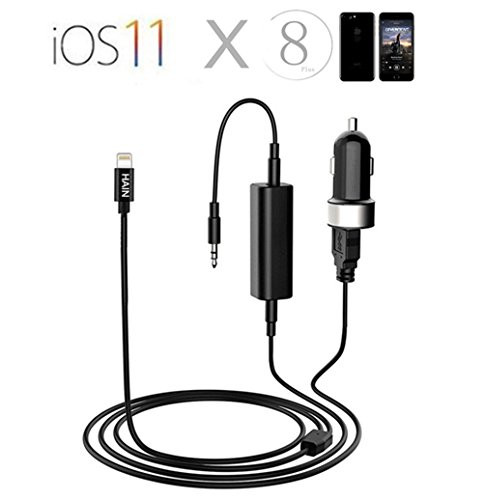 HAIN Compatible Auxiliary Input Cable, 3.5mm Audio Male Jack Aux Cord 12pin Radio Adapter for E60 E61 E63 E64