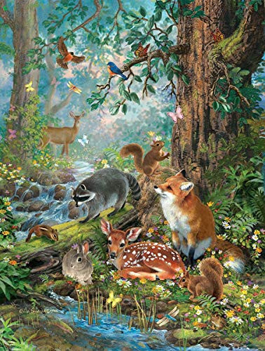 Woodland Forest Friends 300 Piece Jigsaw Puzzle by SunsOut