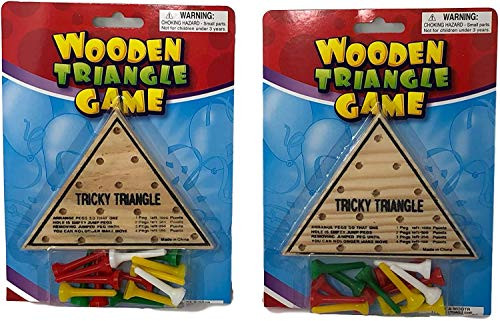 Rhode Island Novelty Wooden Triangle Game, Two Games per Order